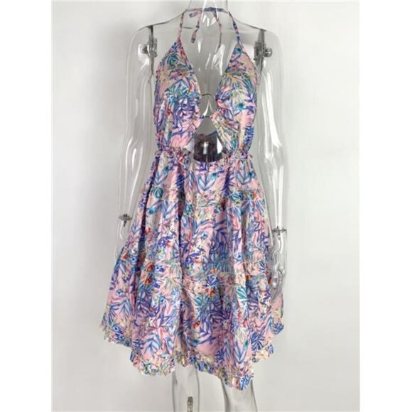 Full Size Cutout Halter Neck Cami Dress Plus Size - Picture 7 of 14